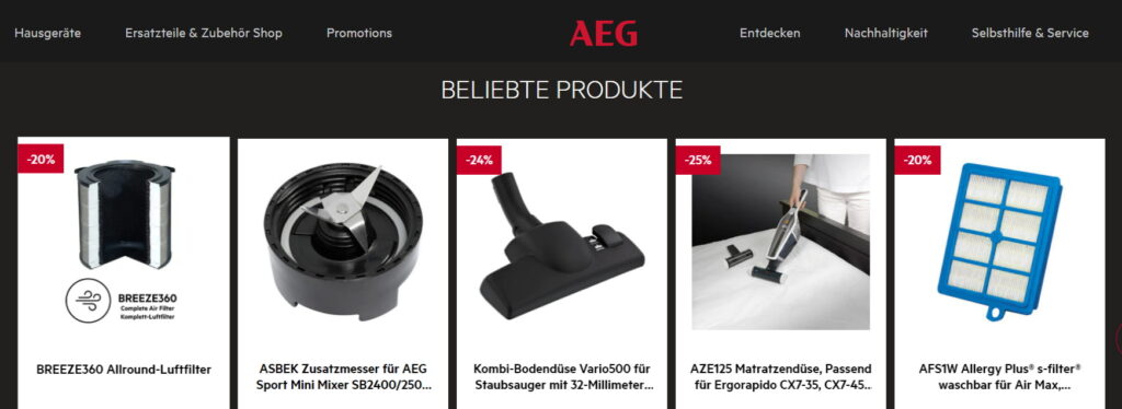 AEG Produkte