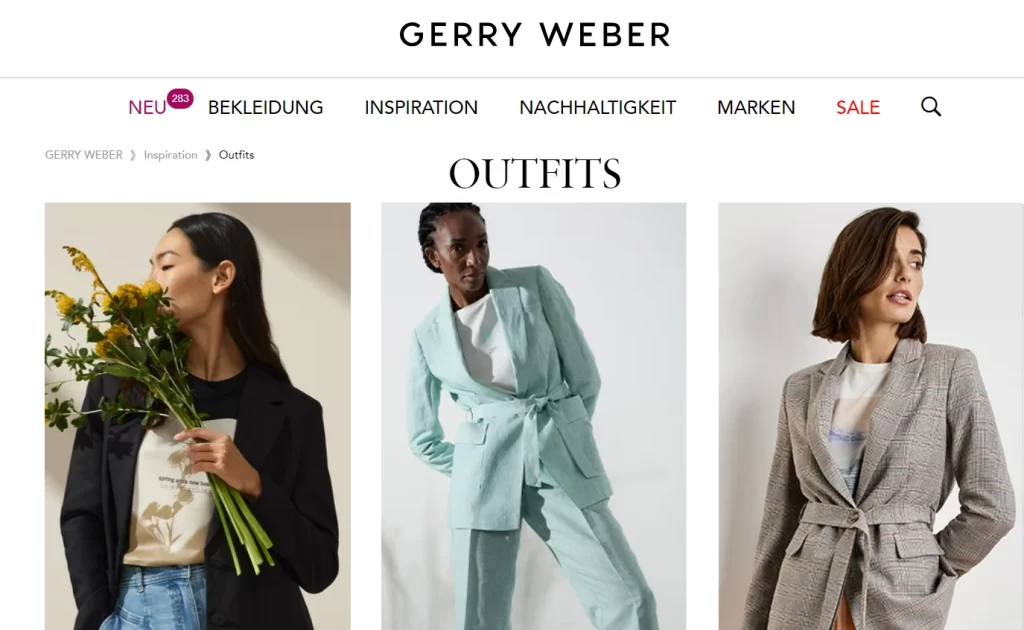 Gerry Weber Outfits Größen