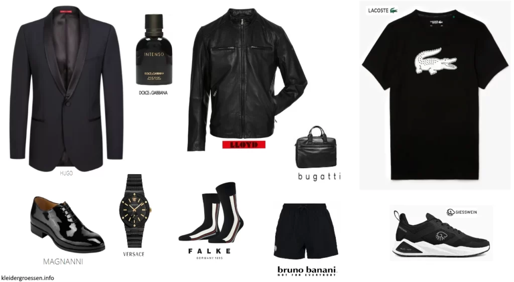 schwarz mode shoppen für Herren