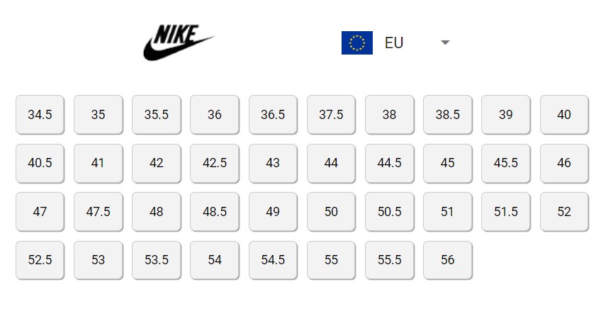 Nike Laufschuhe Größen EU