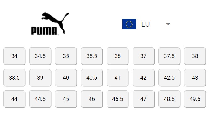 Puma Laufschuhe Größen EU