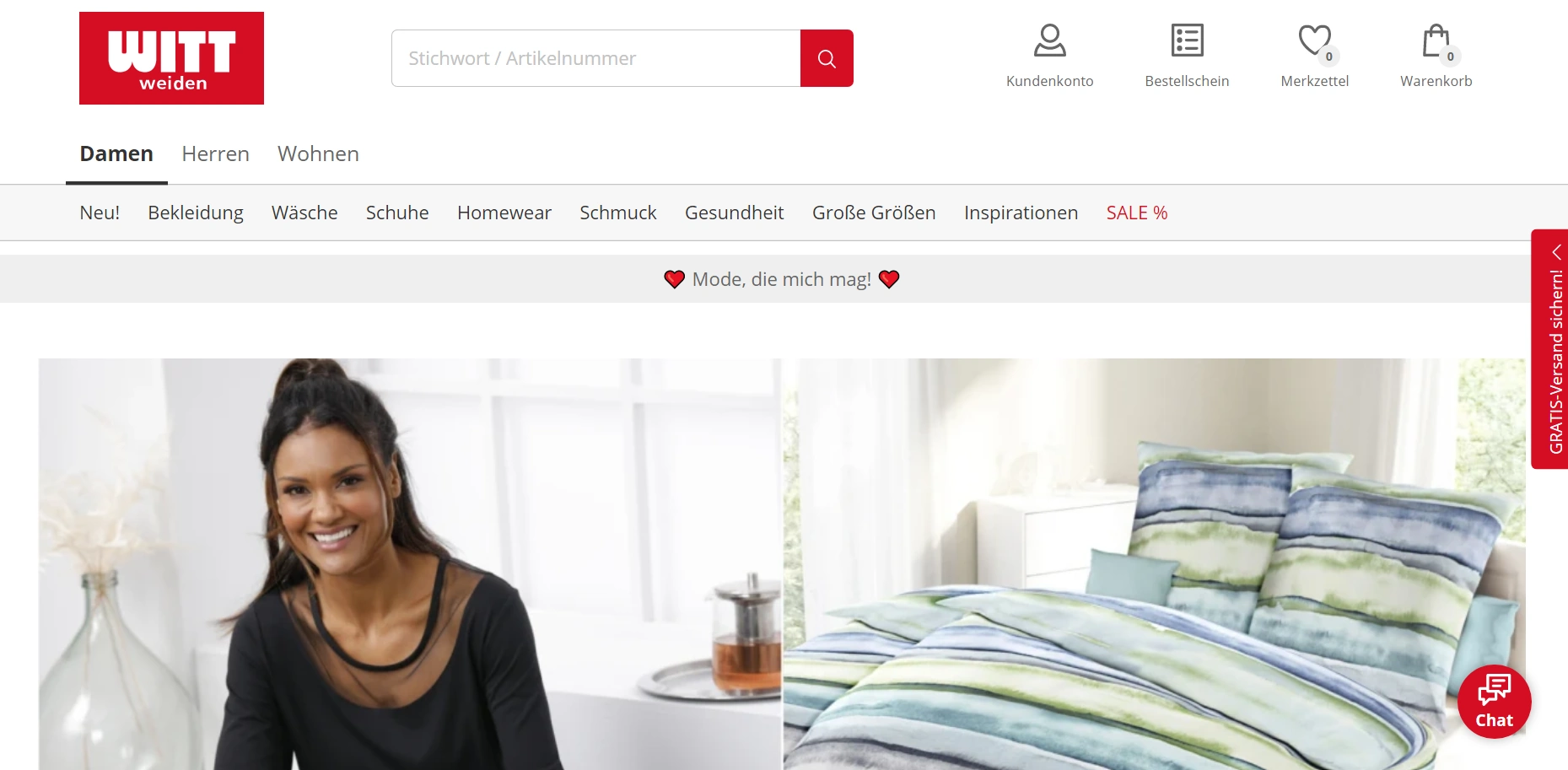 Witt Weiden online Shop Mode Größen.