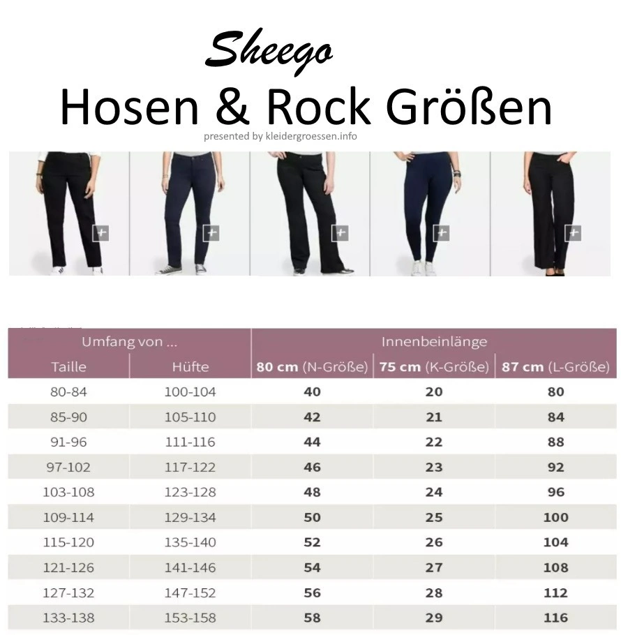 Sheego Hosen Rock Jeans Größen